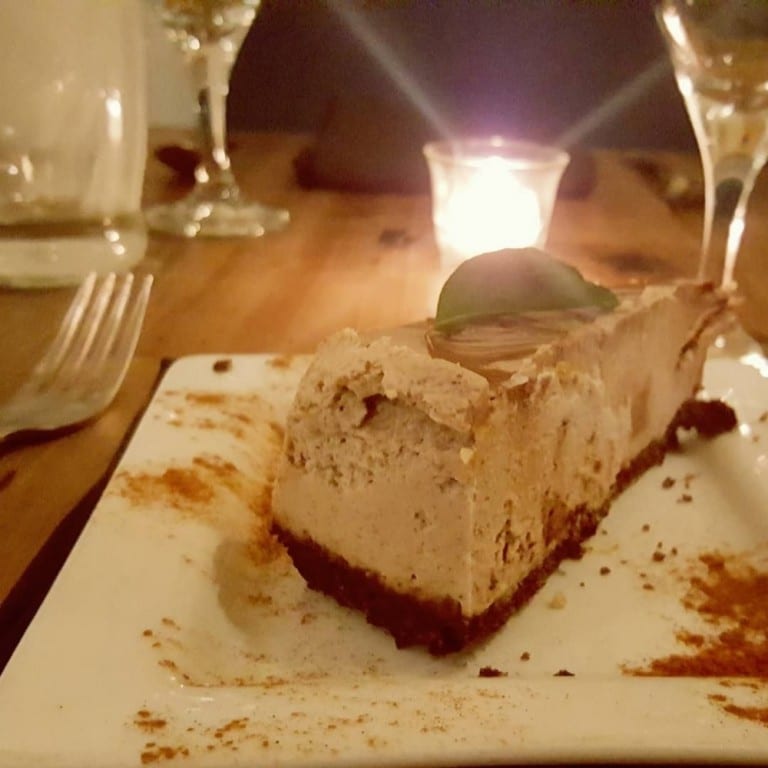Rawdacious chocolate chai cheesecake.