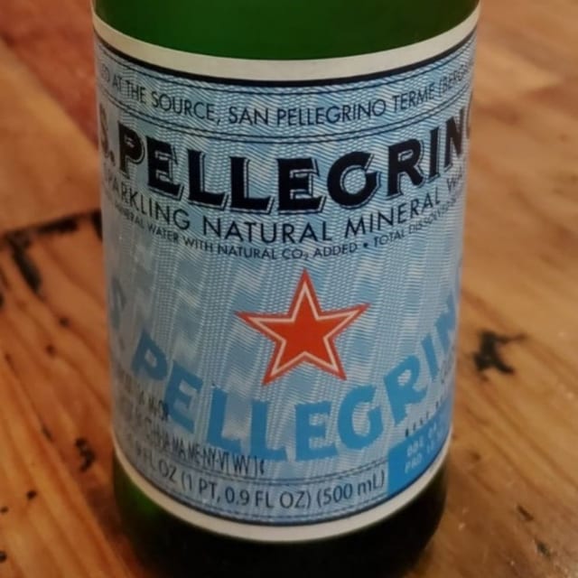 San pellegrino water.
